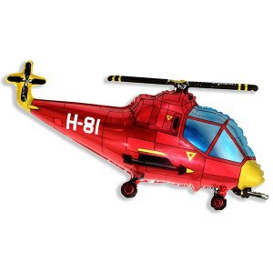FM Фигура гр.3 И-158  Вертолет красный 57см X 96см
