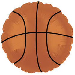 Шар (18''/46 см) Круг, Баскетбольный мяч, Коричневый, 1 шт.