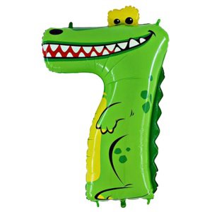 GR Фигура Цифра 7 Крокодил 36"