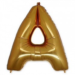 Шар-фигура буква А 40" Gold