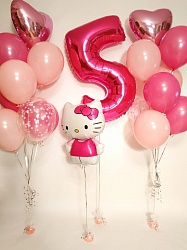 Композиция "На День Рождения Hello Kitty"
