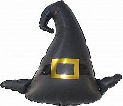 Шар фигура Шляпа ведьмы черная, 79 см
