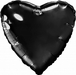 Сердце, Черный, 48 см