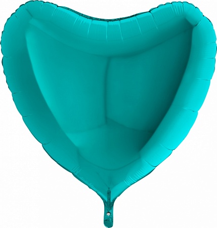 Фольгированный шар (36''/91 см) Сердце, Тиффани, 1 шт.   