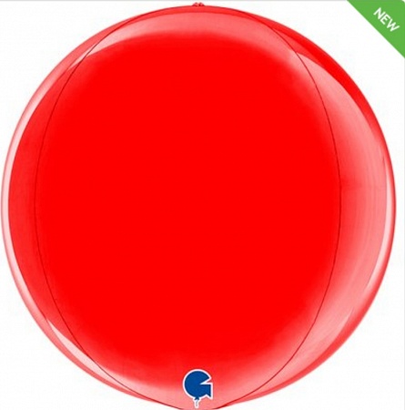 Шар 3D Сфера Металлик Red 15"/38 см