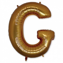 Шар-фигура буква G 40" Gold