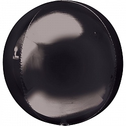 Шар 3D СФЕРА  Металлик Black 16"/41 см