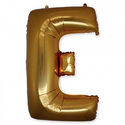 Шар-фигура буква Е 40" Gold