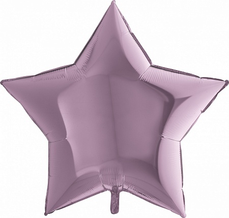 Фольгированный шар (36''/91 см) Звезда, Сиреневый, 1 шт.   
